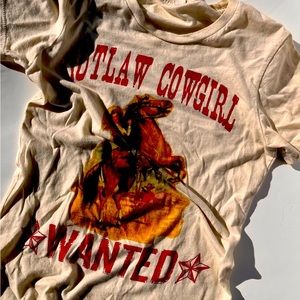 COPY - Outlaw Cowgirl Graphic T-Shirt Size Small